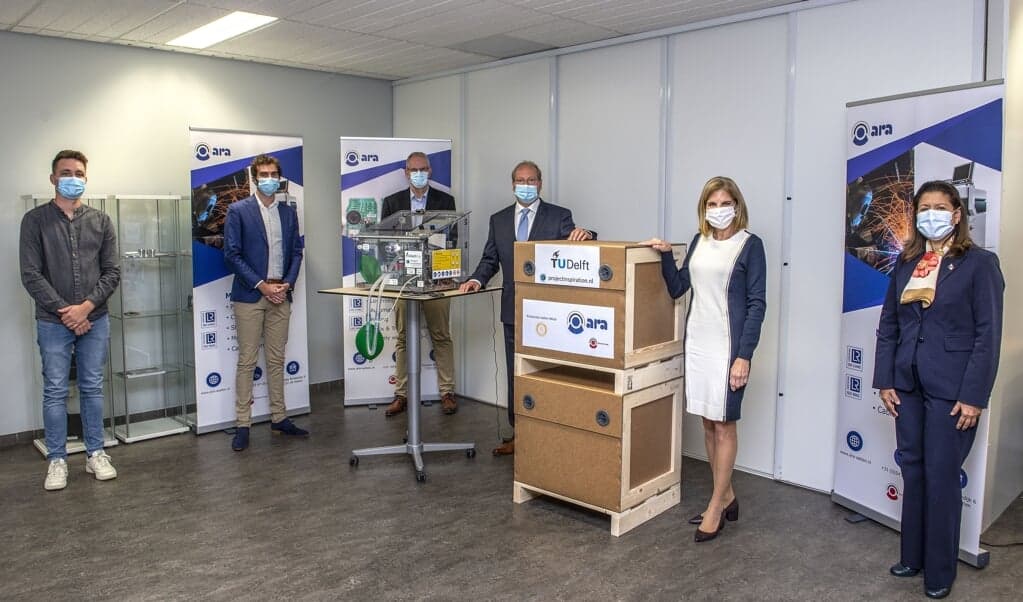 ARA B.V. ontwikkelt en produceert samen met de TU Delft beademings-apparatuur